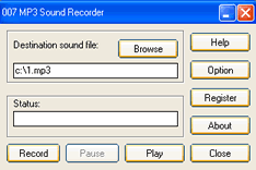 007 MP3 Sound Recorder makes a complete recording studio of your computer.