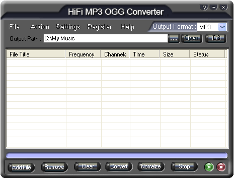 HiFi MP3 OGG Converter - Convert MP3 to OGG Converter, Convert OGG to MP3 Converter
