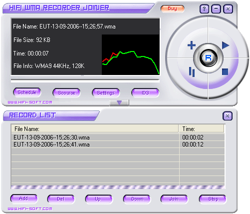HiFi WMA Recorder Joiner - WMA Recorder, WMA Joiner free download