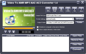 iWellsoft Video to AMR MP3 AAC AC3 Converter  - convert video to AMR MP3 AAC AC3, AMR MP3 AAC AC3 Converter