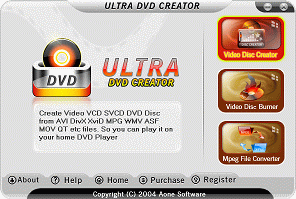 Ultra DVD Creator is a powerful and handy tool to create DVD VCD SVCD Video Disc
