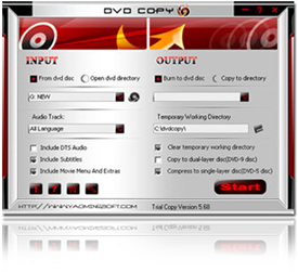 A-one DVD Copy -- Backup DVD to new copy for saving original disc in 30 minutes