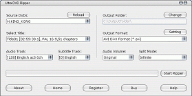 Ultra DVD Ripper - DVD Ripper Software Ripping DVD to AVI DivX MPEG MP4 iPod PSP 3GP