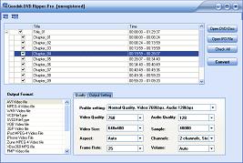 GoodOk DVD Ripper Pro is excellent DVD ripper software which can help you rip DVD to almost all popular video formats