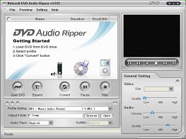 Nidesoft DVD Audio Ripper - DVD Audio Ripper, DVD Audio Converter, DVD ripper, rip DVD to MP3, DVD to Music