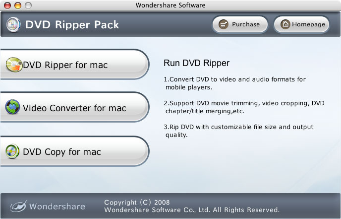 DVD Ripper Pack for Mac - Mac DVD Ripper, Video Converter for Mac, DVD Copy for Mac