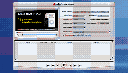 Acala DivX to iPod is a professional mp4 converter software, it design for anyone who wants to enjoy the most pop movies from internet on iPod.