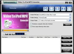iWellsoft Video to iPod/MP4 Converter - convert Video to iPod/MP4, iPod/MP4 Converter
