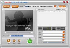 Movkit DVD to iPod Ripper - Convert DVD to iPod video, iPod Converter, DVD to Apple TV