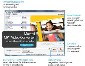 Movavi MP4 Video Converter - mpeg4 converter, mp4 converter.