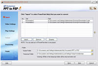 PowerPoint to MP4, Convert PowerPoint to MP4 video, PowerPoint on PSP, PowerPoint to PSP