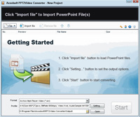 Convert PowerPoint to Video, PowerPoint to Video, PPT to video, PowerPoint to AVI - Acoolsoft PPT2Video Converter