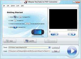 Moyea YouTube to PSP Converter - Download and convert youtube video to psp video, mp4