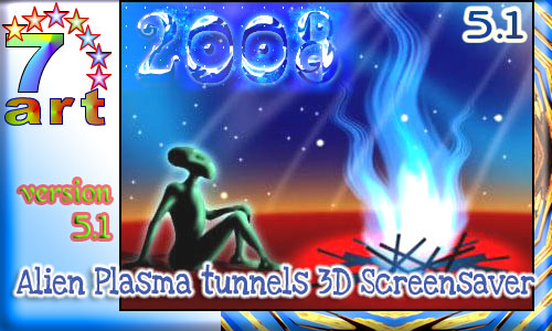 Alien Plasma tunnels 3D ScreenSaver