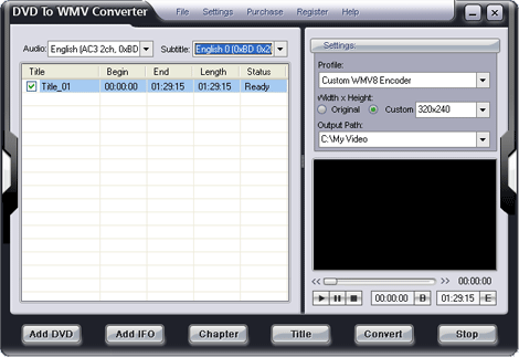 EZTOO DVD TO MPEG Converter - rip dvd and convet dvd to mpeg mpg files.
