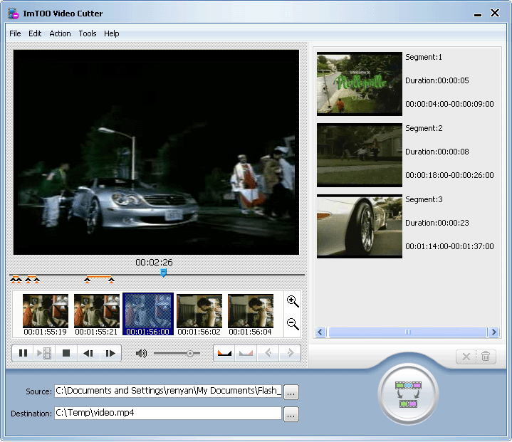 ImTOO Video Cutter - Cut AVI MPEG WMV MP4, video cutter software