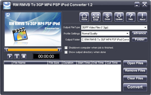 iWellsoft RM RMVB to 3GP/MP4/PSP/iPod Converter - convert RM to 3GP/MP4/PSP/iPod, 3GP/MP4/PSP/iPod Converter